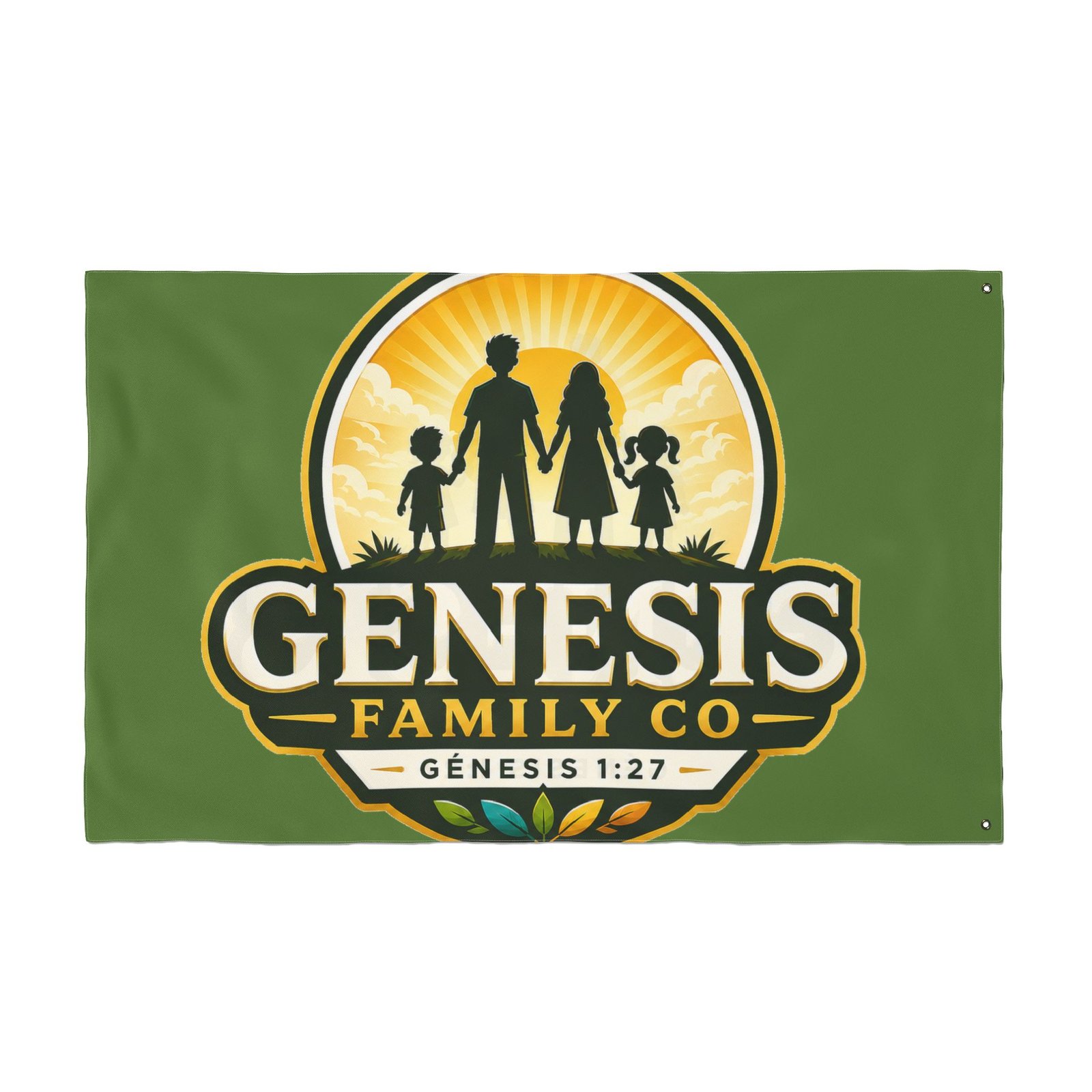 Genesis Family Co Flag — Double-Sided Family Crest Banner (Genesis 1:27) - Image 6