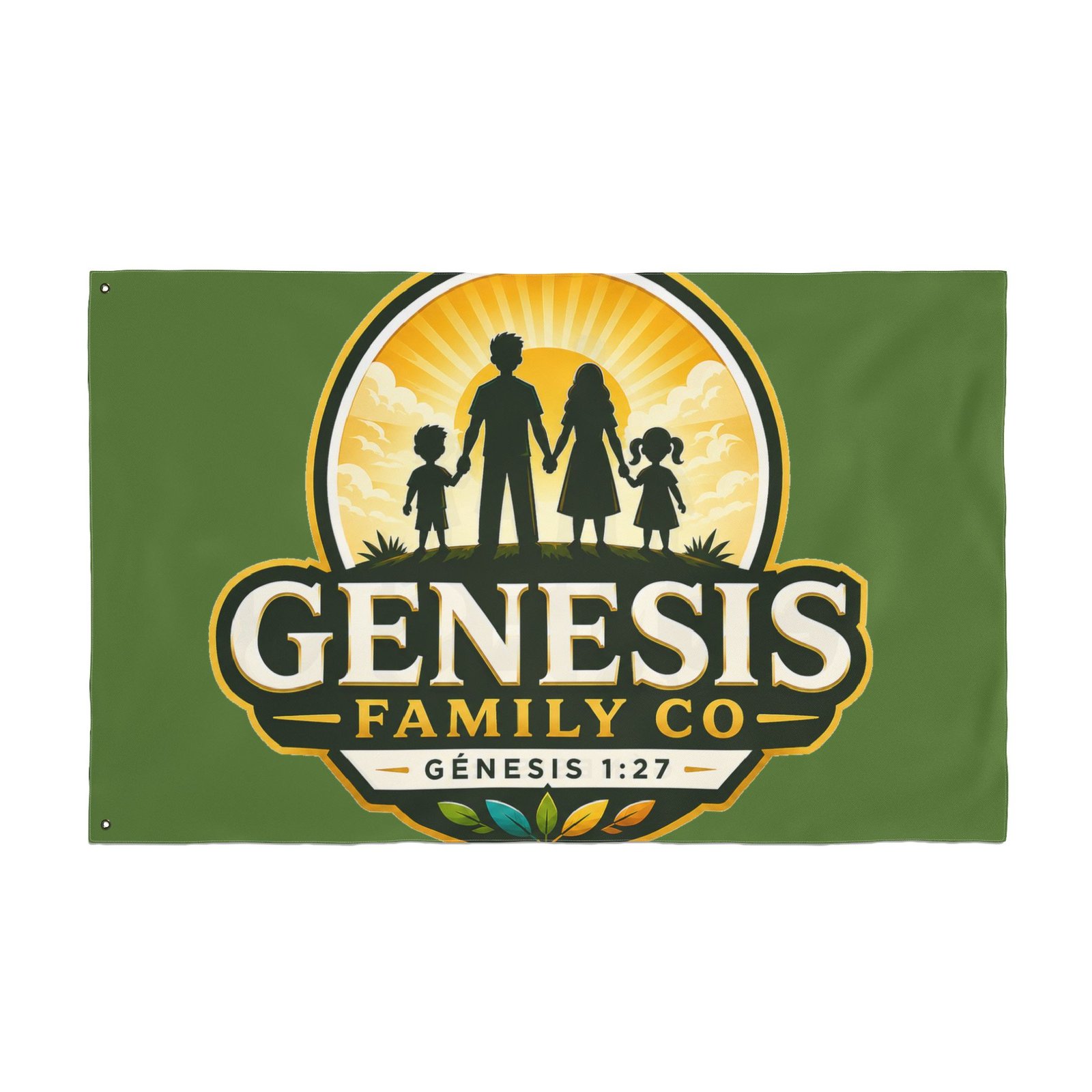 Genesis Family Co Flag — Double-Sided Family Crest Banner (Genesis 1:27) - Image 5