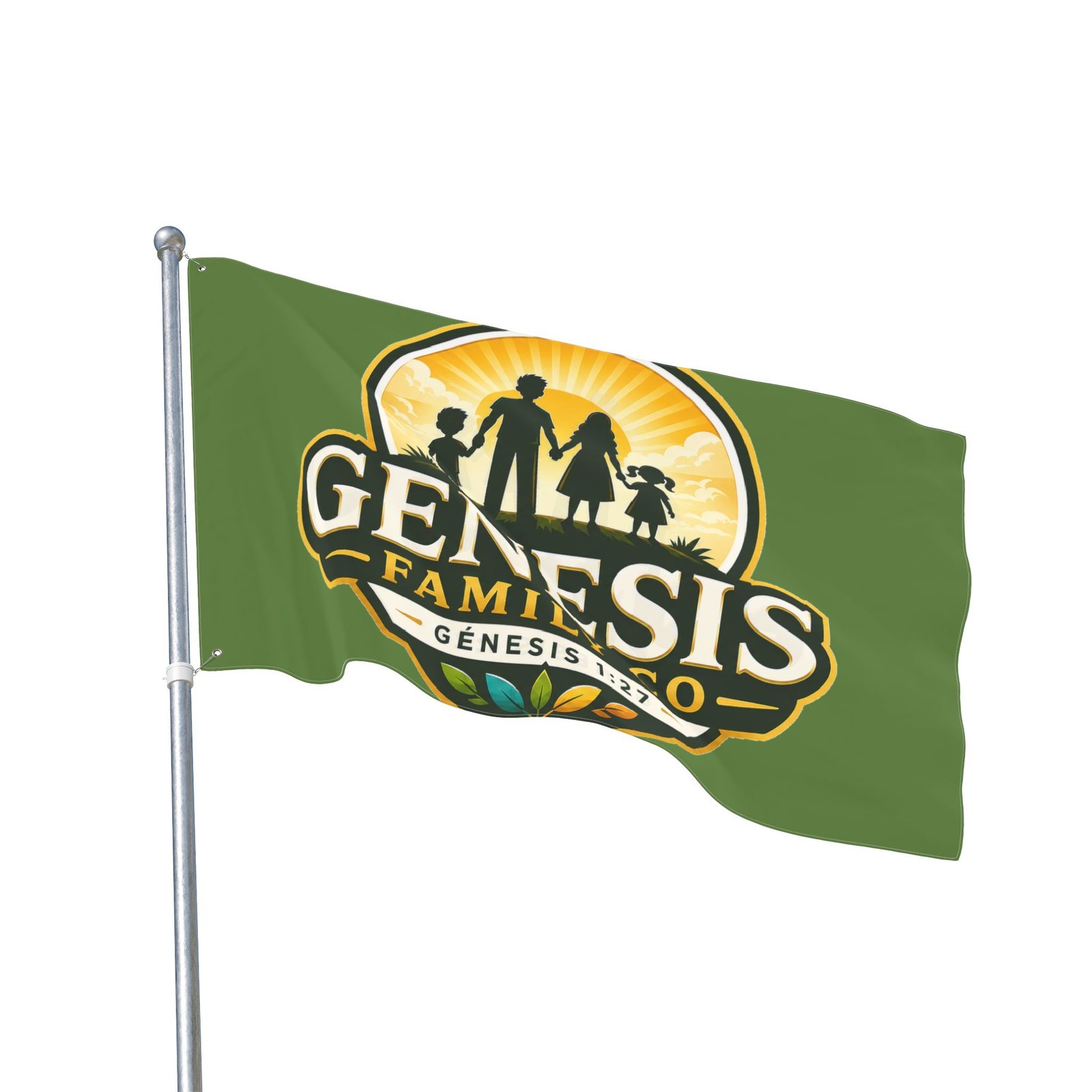 Genesis Family Co Flag — Double-Sided Family Crest Banner (Genesis 1:27) - Image 7